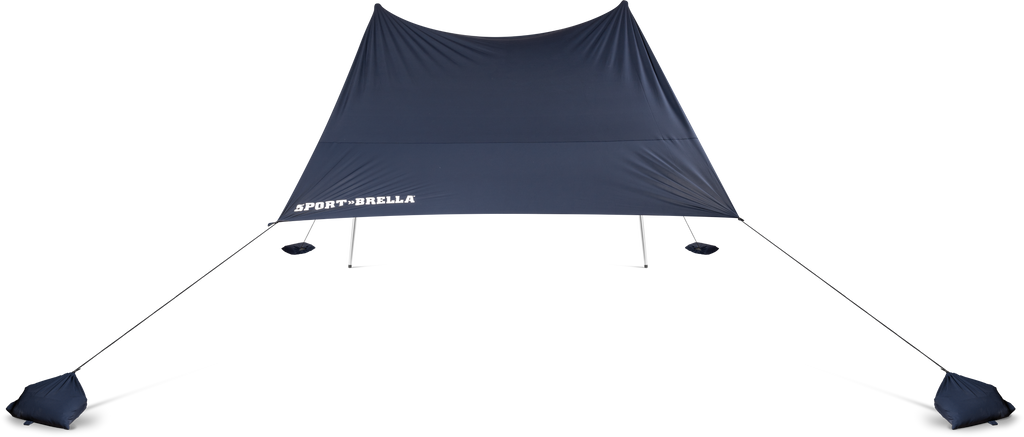 Sport-Brella Solbreeze Zonnescherm - Open Strandtent - Blauw - Aanzicht