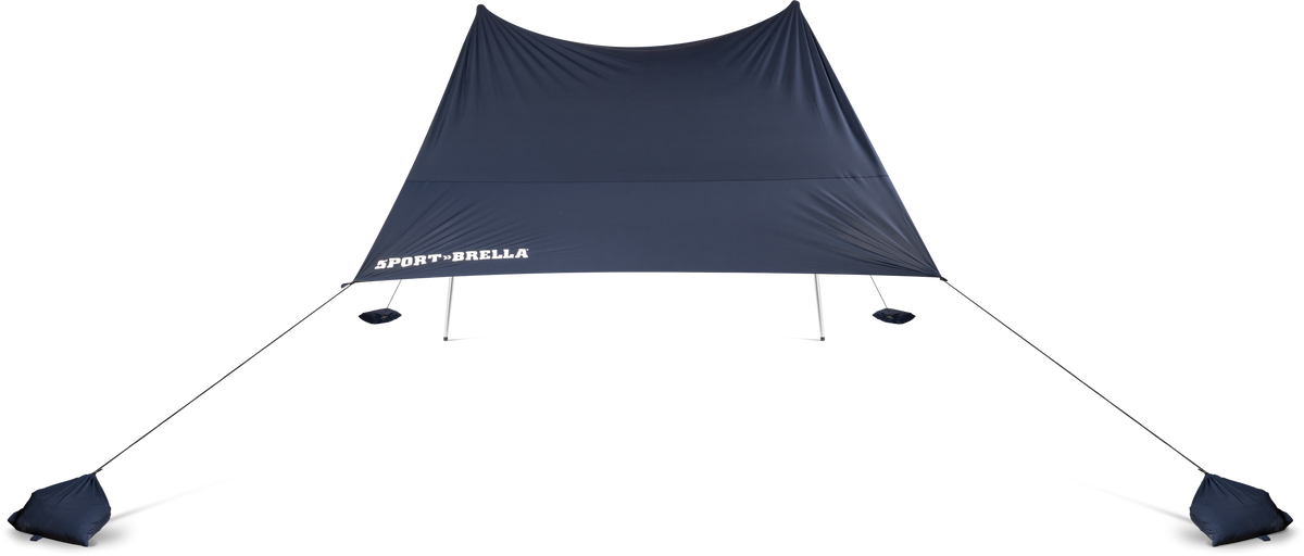 Sport-Brella Solbreeze Zonnescherm - Open Strandtent - Blauw - Aanzicht