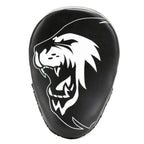Super Pro Combat Gear Curved PU Handpads - Zwart / Wit - Aanzicht