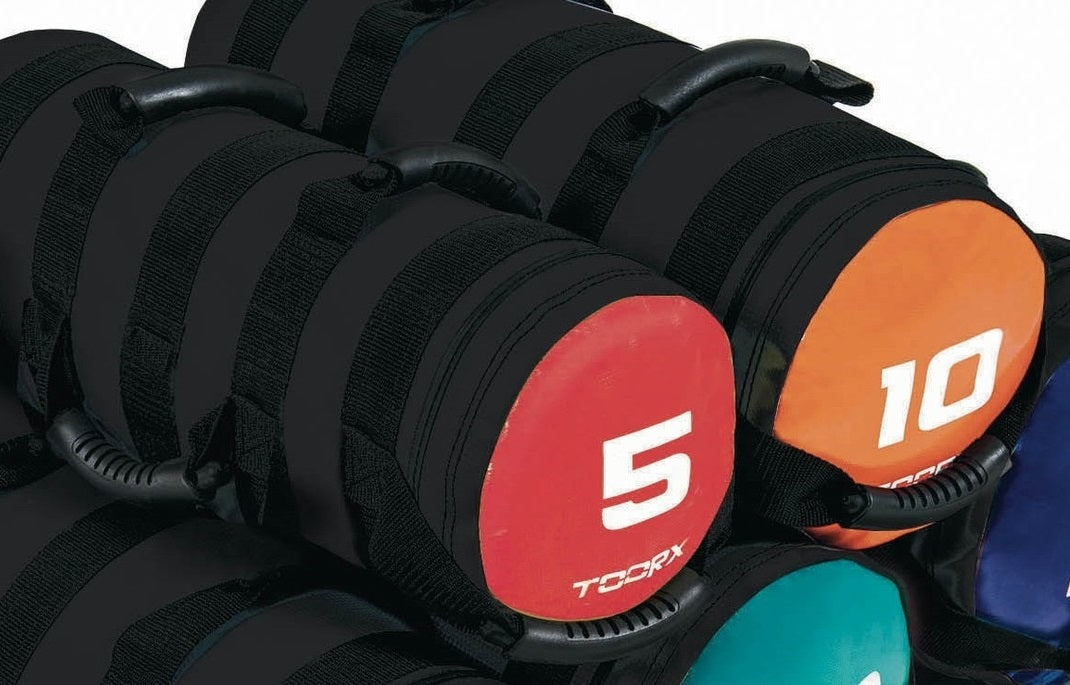 Toorx Powerbag met 6 Hendels - Blauw - 25 kg - Detailopname