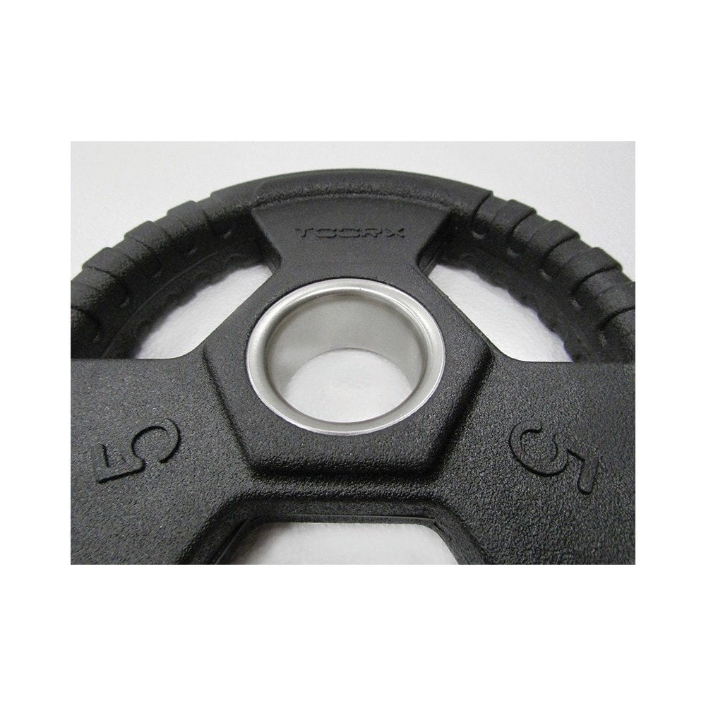 Toorx Fitness Rubber Olympische Halterschijf 50 mm - 10 kg - Per stuk - Aanzicht