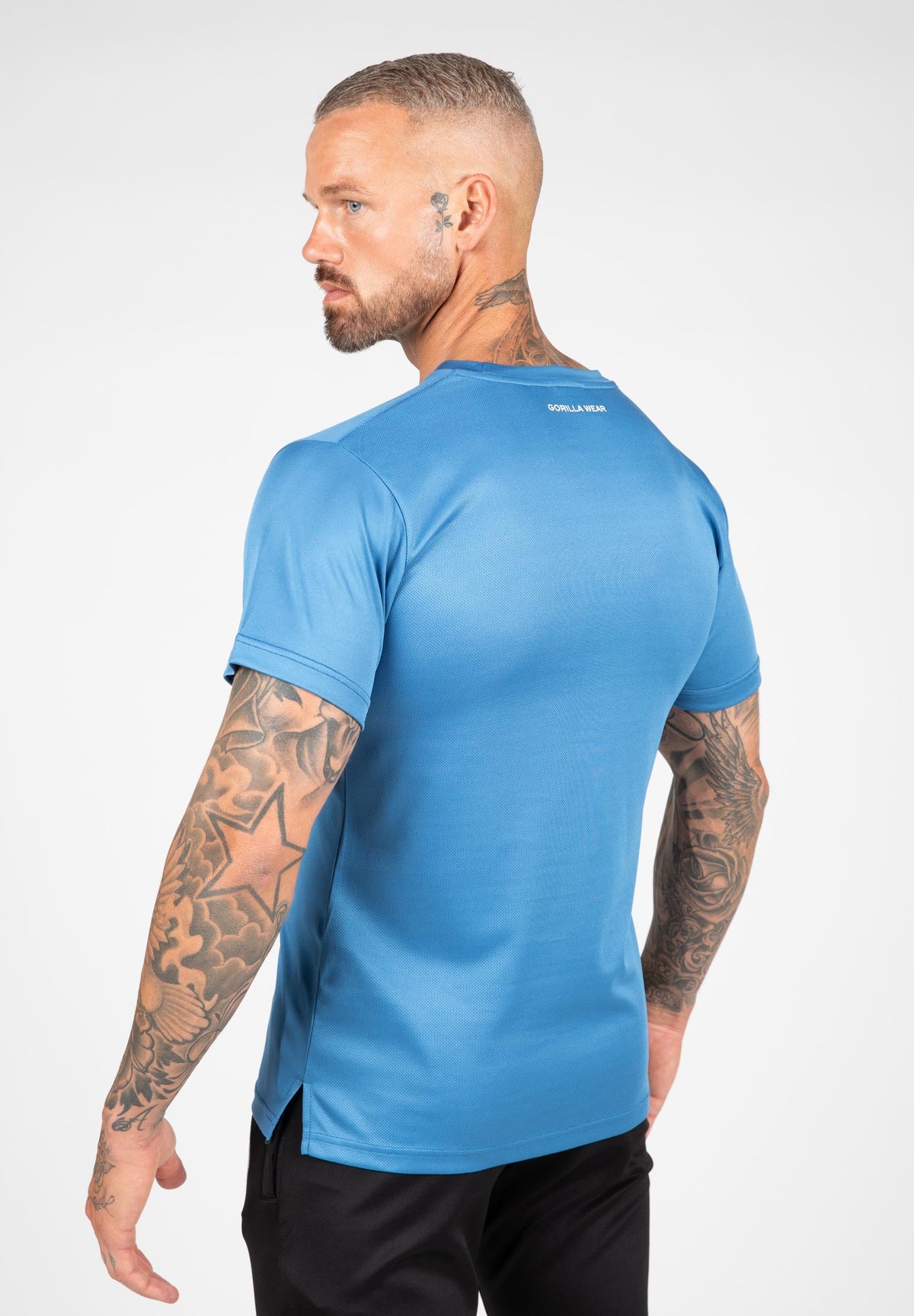 Gorilla Wear Vernon T-shirt - Blauw - Aanzicht