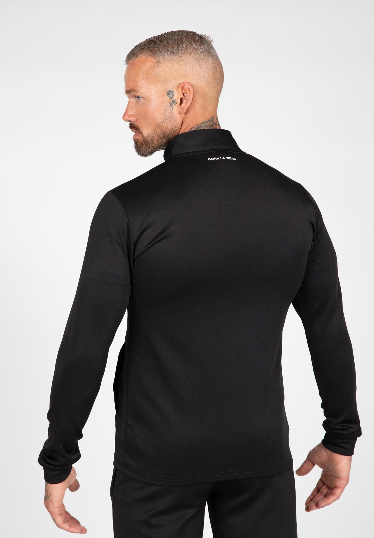 Gorilla Wear Vernon Trainingsjas - Zwart - Aanzicht