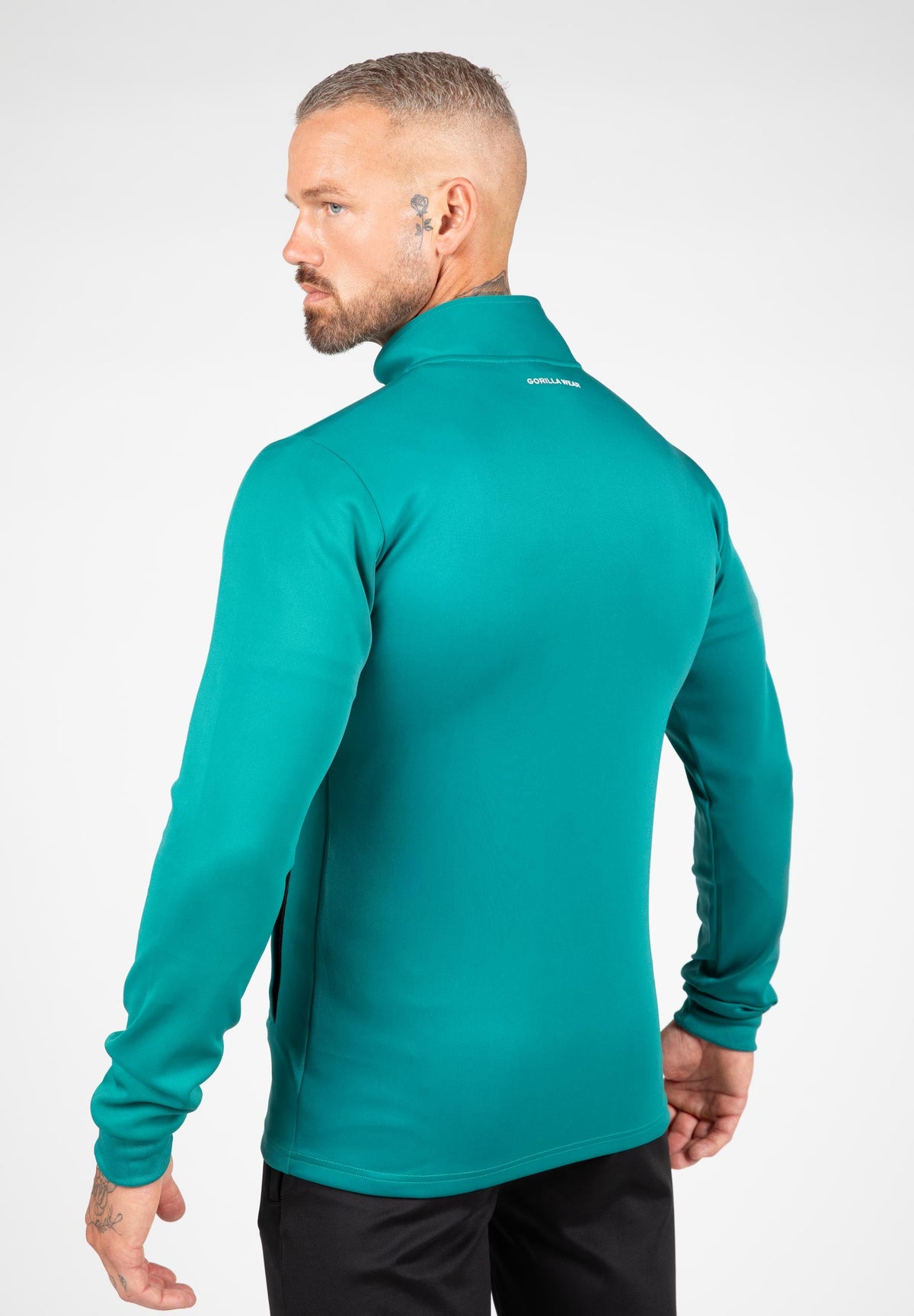 Gorilla Wear Vernon Trainingsjas - Groen/Blauw - Aanzicht