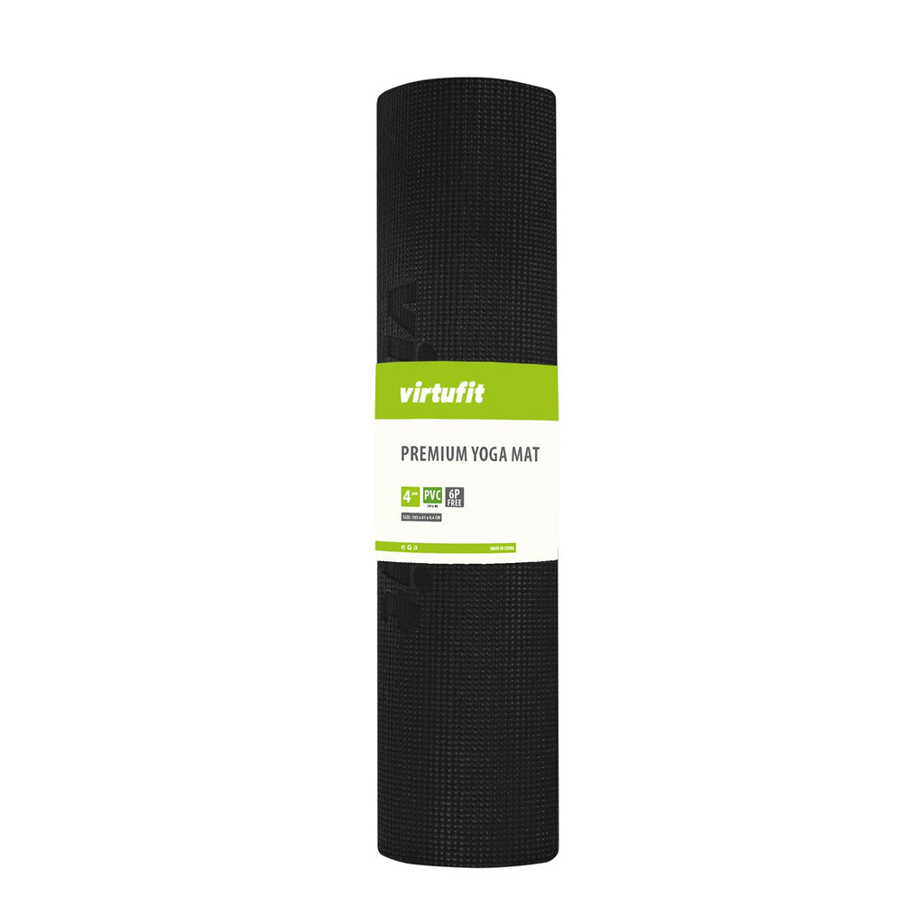 VirtuFit Premium Yogamat - 183 x 61 x 0,4 cm - Onyx Black - Aanzicht
