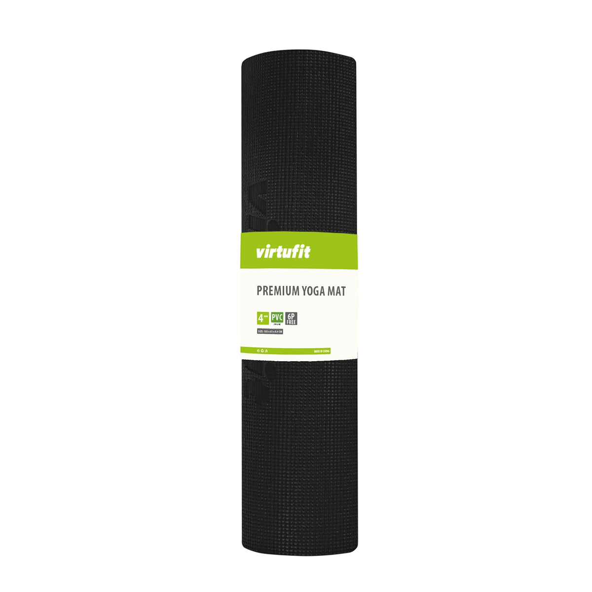 VirtuFit Premium Yogamat - 183 x 61 x 0,4 cm - Onyx Black Mandala - Aanzicht