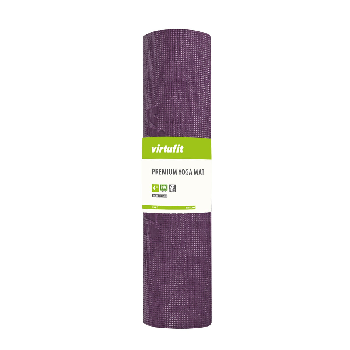VirtuFit Premium Yogamat - 183 x 61 x 0,4 cm - Mulberry Leaf - Aanzicht