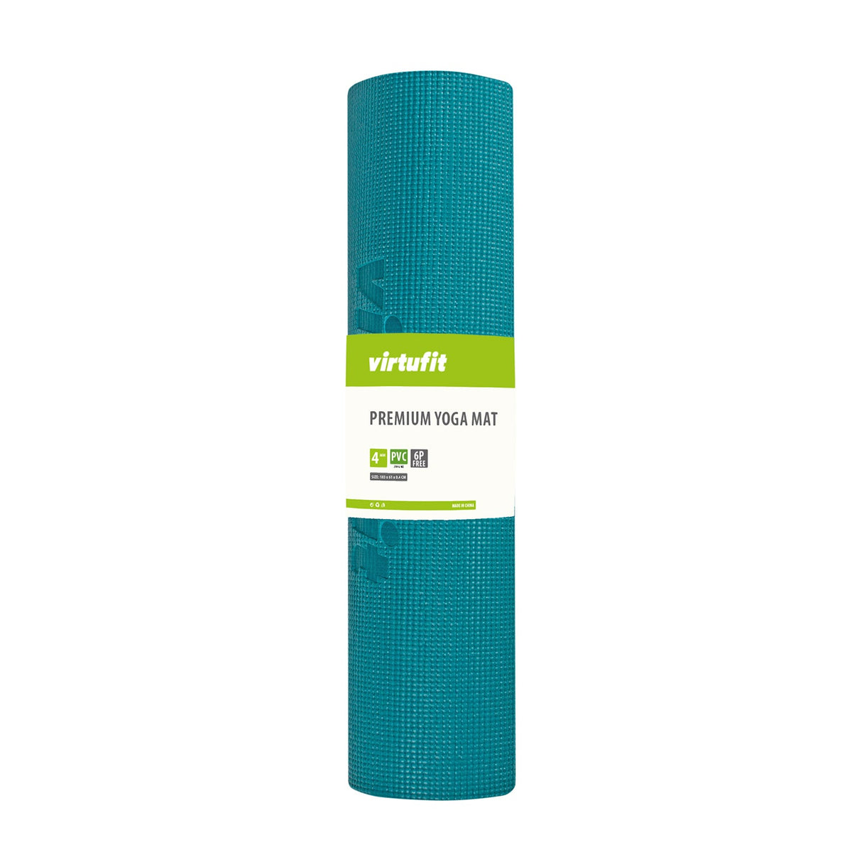 VirtuFit Premium Yogamat - 183 x 61 x 0,4 cm - Ocean Green Forest - Aanzicht