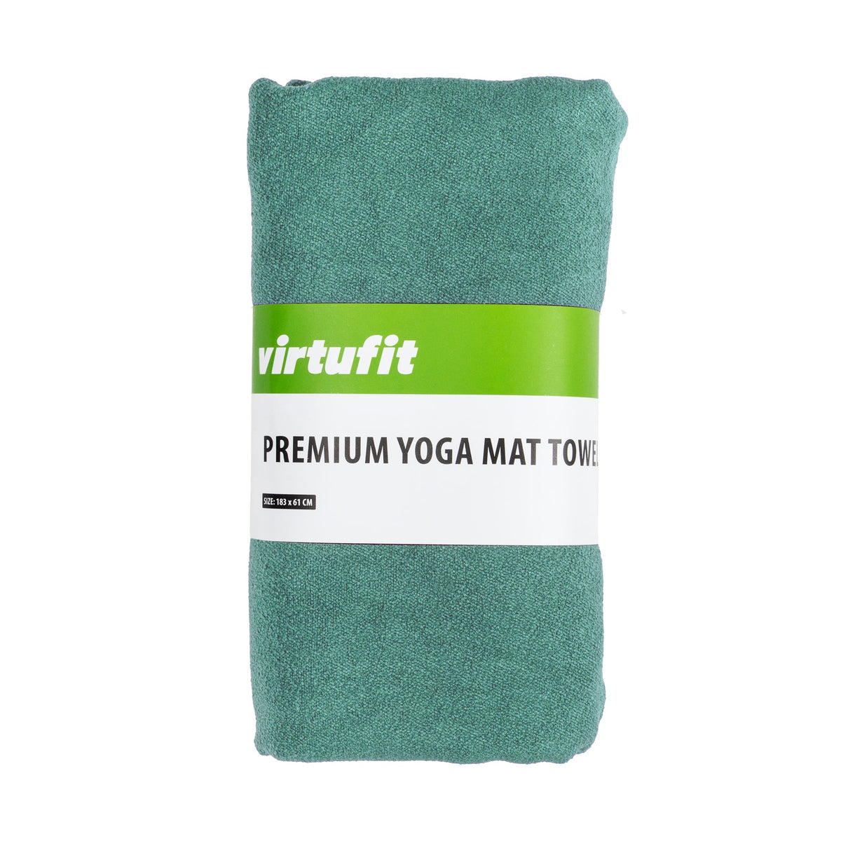 VirtuFit Premium Yogamat Handdoek - 183 x 61 cm - Ocean Green - Aanzicht