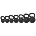 VirtuFit Kettlebell Set Gietijzer 4-6-8-10-12-16-20 kg - Aanzicht