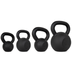 VirtuFit Kettlebell Set Gietijzer 4-6-8-10 kg - Aanzicht