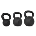 VirtuFit Kettlebell Set Gietijzer 8-10-12 kg - Aanzicht