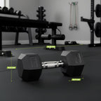 VirtuFit Hexa Dumbbell Pro Set - 2 x 15 kg - Aanzicht