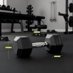 VirtuFit Hexa Dumbbell Pro - 20 kg - Per Stuk - Aanzicht