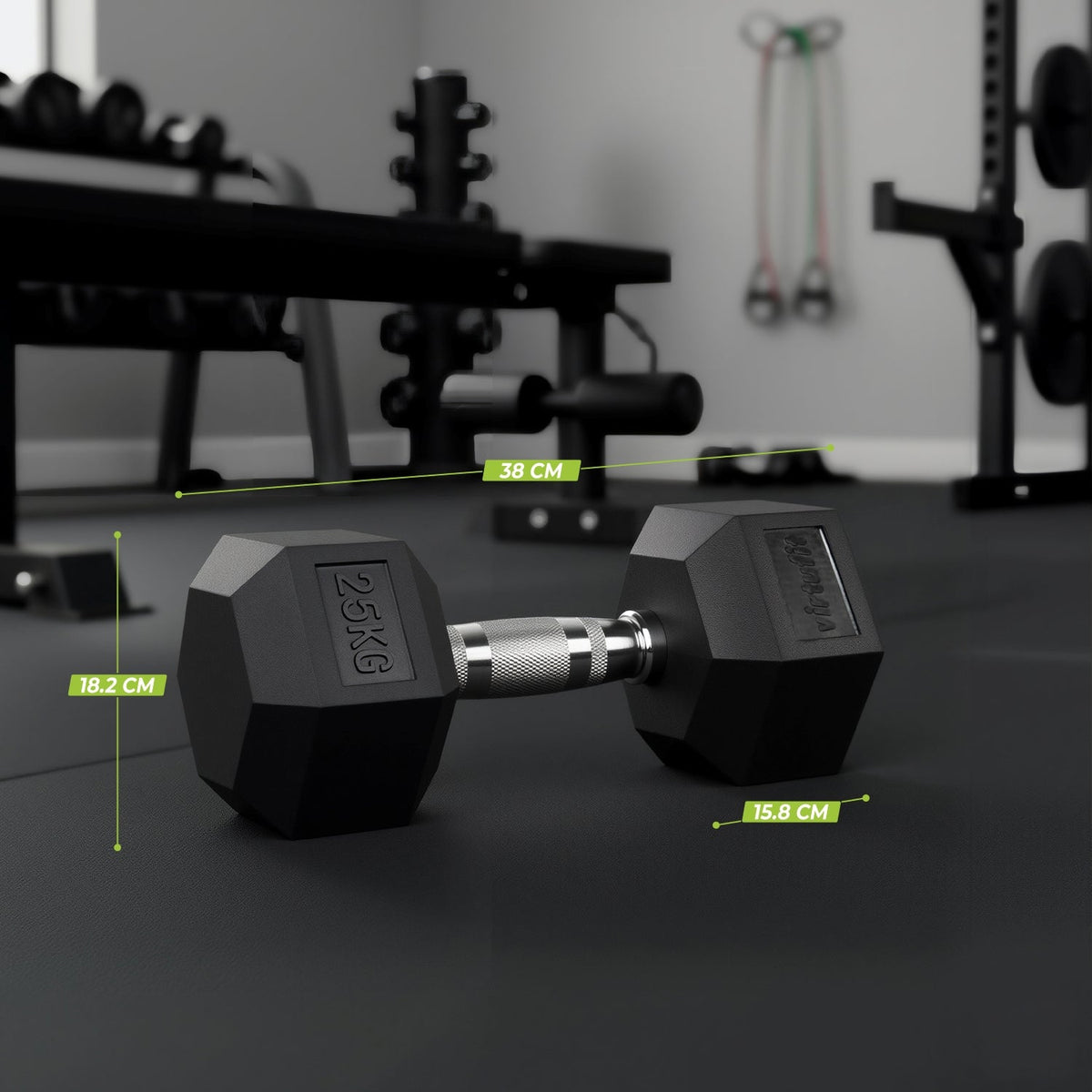 VirtuFit Hexa Kurzhantel Pro - 25 kg - Stück - Zweite Chance