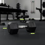 VirtuFit Hexa Dumbbell Pro Set - 2 x 25 kg - Aanzicht
