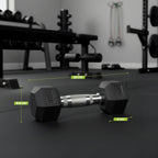 VirtuFit Hexa Dumbbell Pro - 3 kg - Per Stuk - Aanzicht