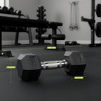 VirtuFit Hexa Dumbbell Pro Set - 2 x 6 kg - Aanzicht