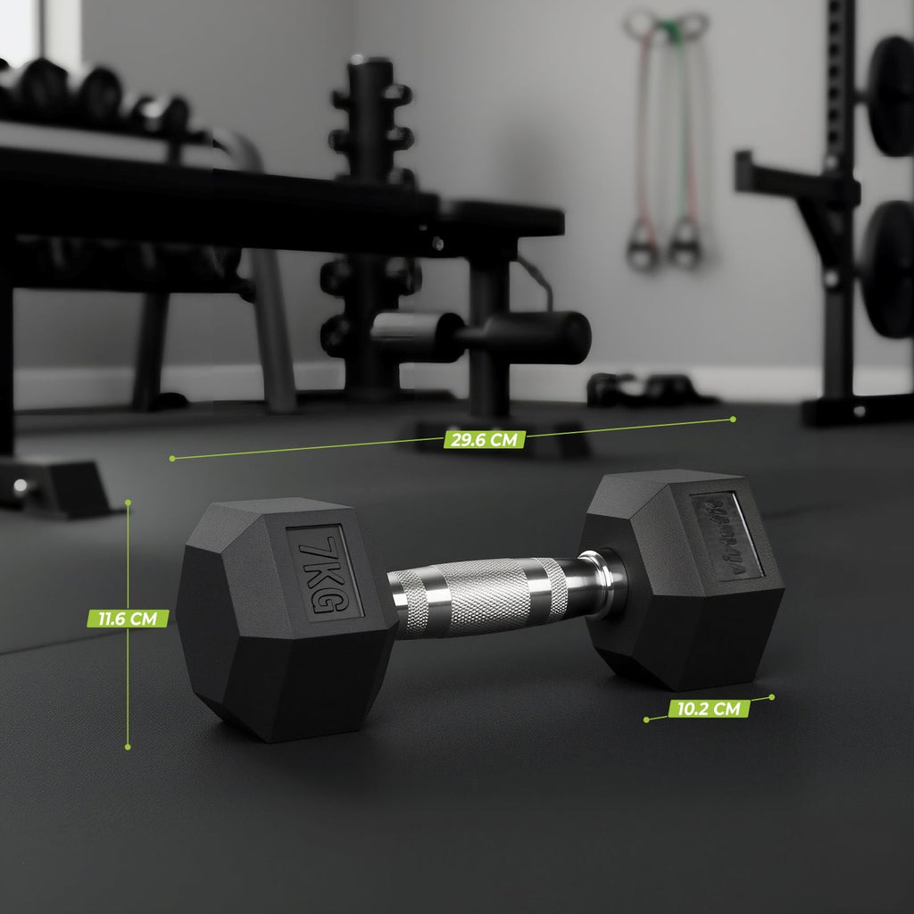 VirtuFit Hexa Kurzhantel Pro - 7 kg - Stück - Zweite Chance