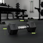 VirtuFit Hexa Dumbbell Pro Set - 2 x 8 kg - Aanzicht