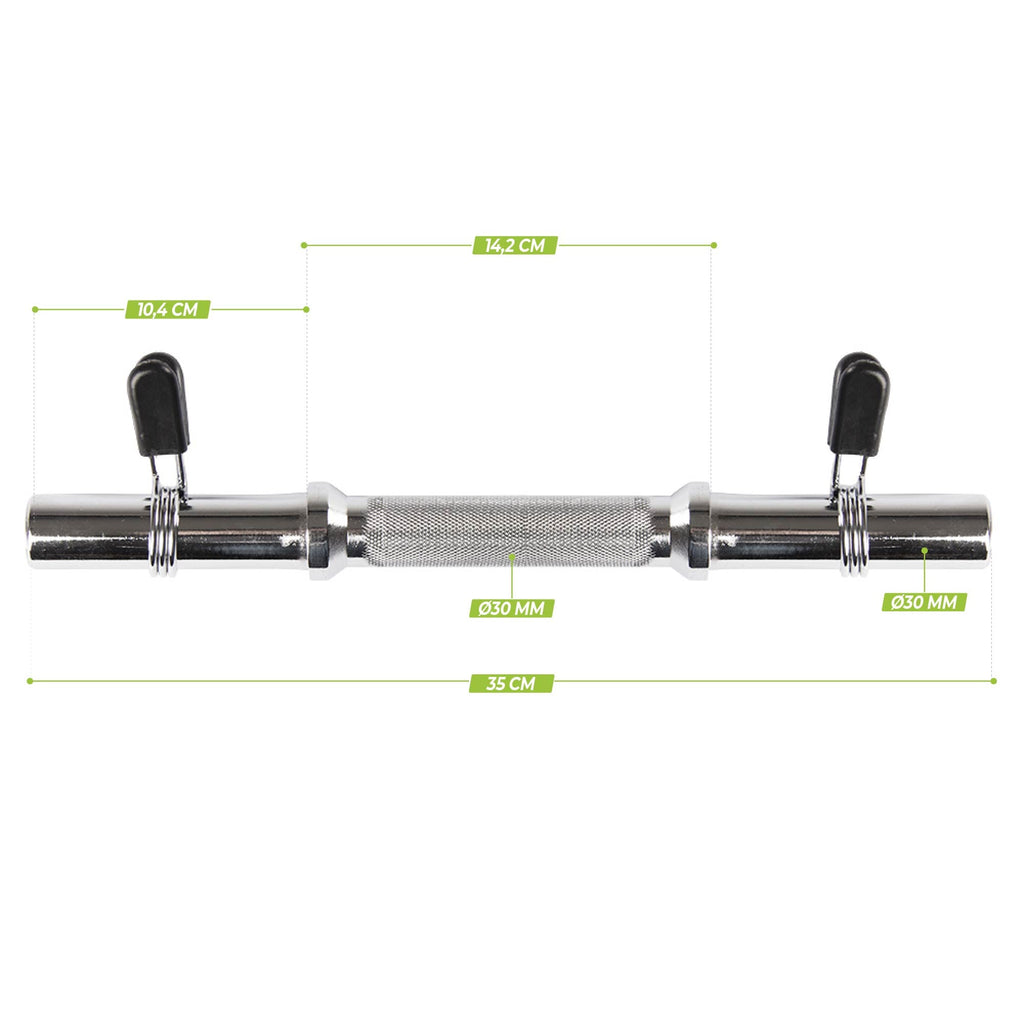 VirtuFit Kurzhantelstange mit Federclip-Verschluss - 30 mm - Zweite Chance
