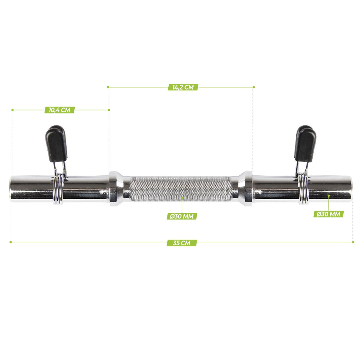 VirtuFit Kurzhantelstange mit Federclip-Verschluss - 30 mm - Zweite Chance