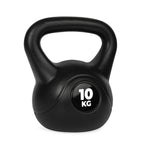 VirtuFit PVC Kettlebell - 10 kg - Zwart - Aanzicht