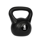 VirtuFit PVC Kettlebell - 6 kg - Zwart - Aanzicht