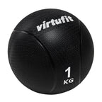 VirtuFit Medicijnbal Pro - Medicine Ball  - 1 kg - Rubber - Zwart - Aanzicht