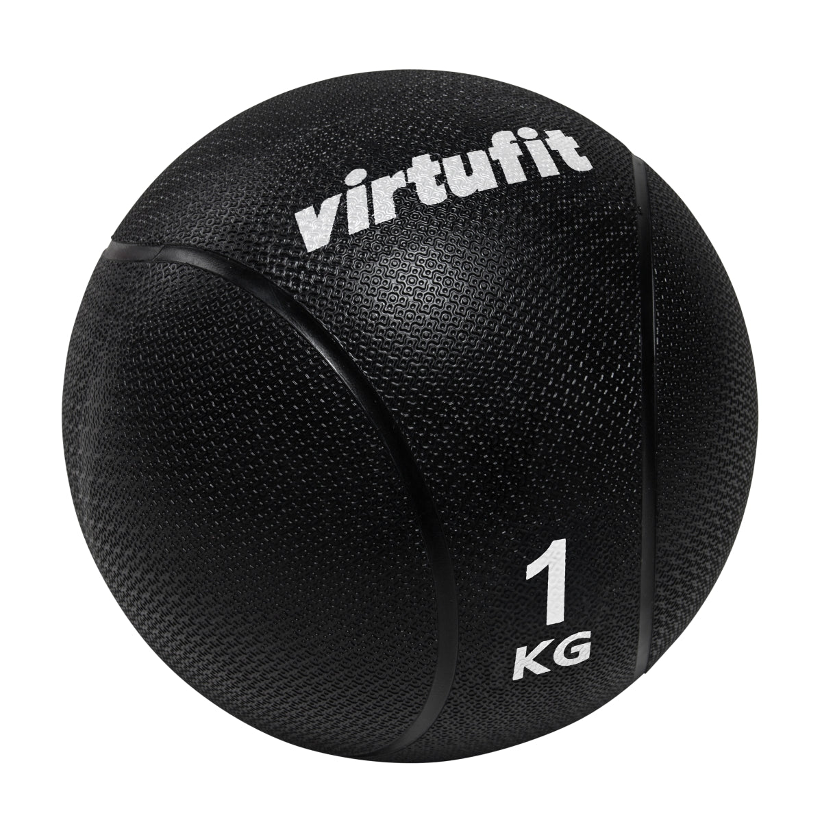 VirtuFit Medicijnbal Pro - Medicine Ball  - 1 kg - Rubber - Zwart - Aanzicht