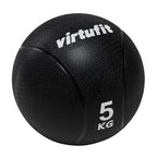 VirtuFit Medicijnbal Pro - Medicine Ball - 5 kg - Rubber - Zwart - Aanzicht
