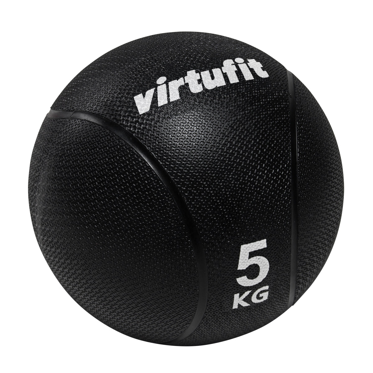 VirtuFit Medicijnbal Pro - Medicine Ball - 5 kg - Rubber - Zwart - Aanzicht