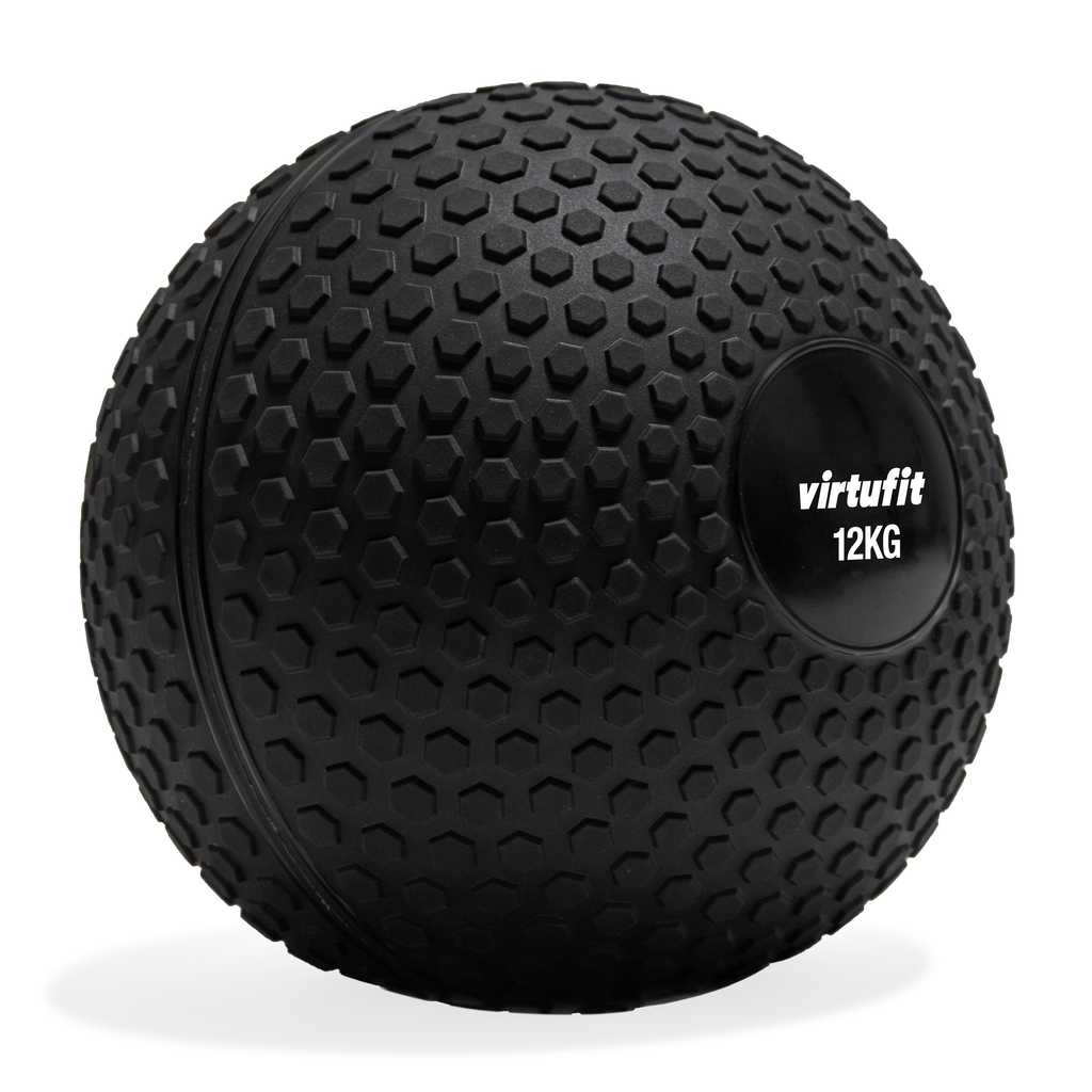 VirtuFit Slam Ball - Fitness Bal - 12 kg - Zwart - Afbeelding 5