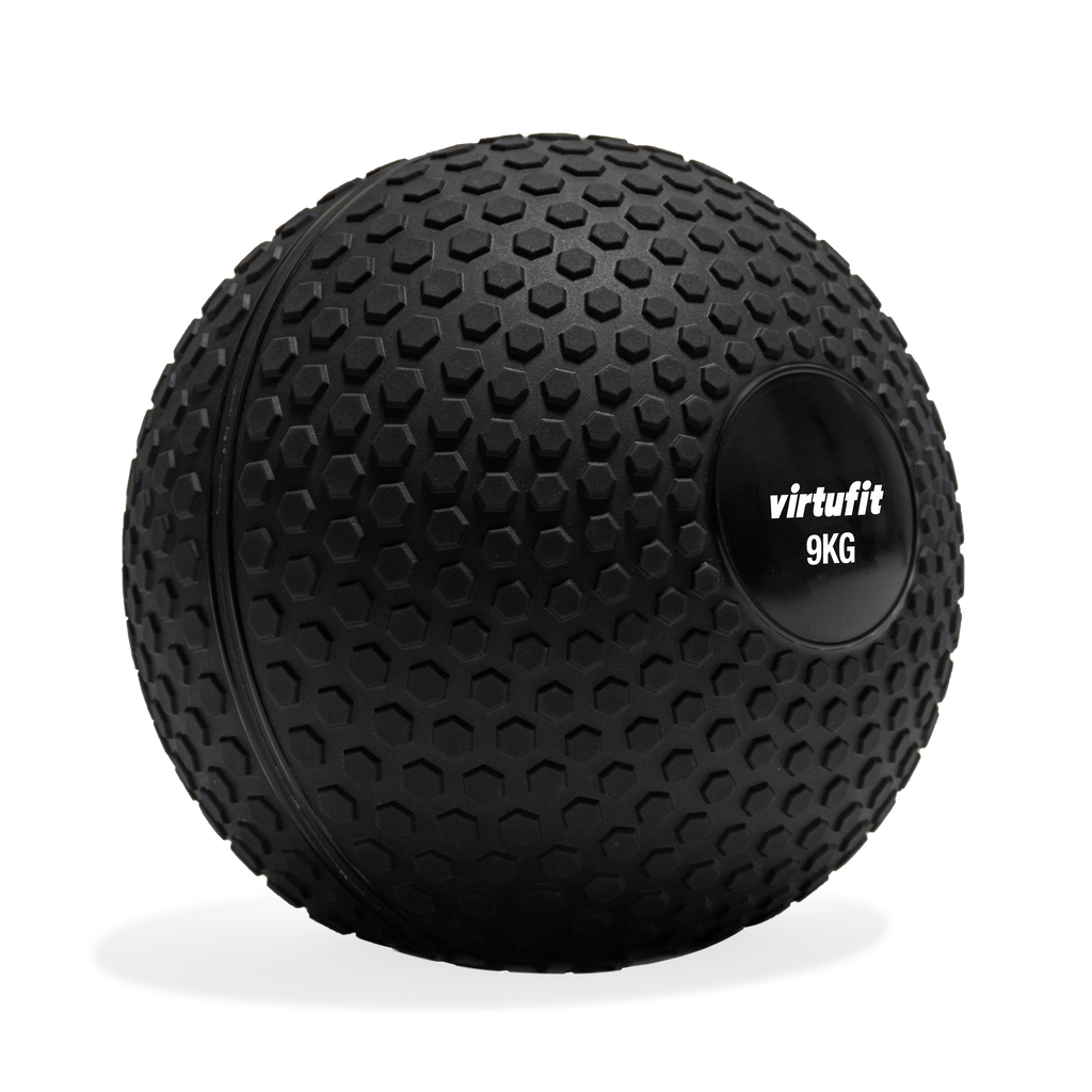 VirtuFit Slam Ball - Fitness Bal - 9 kg - Zwart - Afbeelding 5