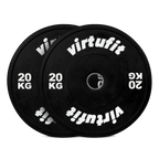 VirtuFit Bumper Plate - Olympische Halterschijf van Rubber - 50 mm - set 2 x 20 kg - Aanzicht