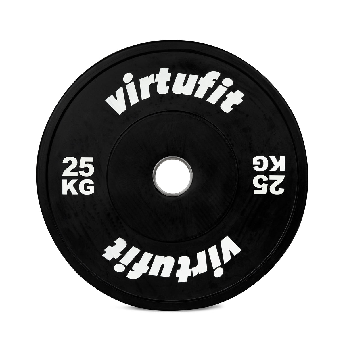 VirtuFit Bumper Plate - Olympische Halterschijf van Rubber - 50 mm - 25 kg - Aanzicht