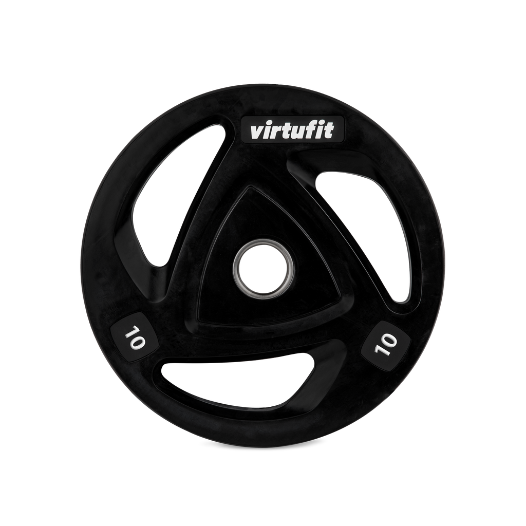 VirtuFit Olympische Rubberen Halterschijf - 10 kg - Aanzicht