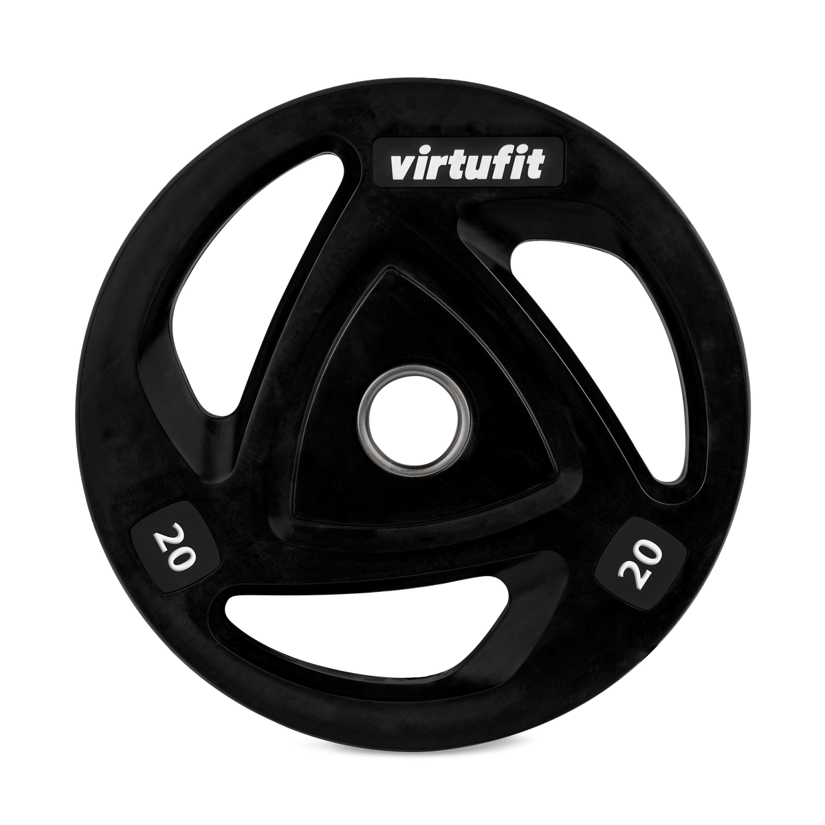 VirtuFit Olympische Rubberen Halterschijf - 20 kg - Aanzicht