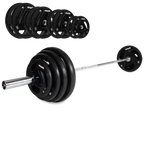 VirtuFit Olympische Rubberen Halterset - 120 kg - Aanzicht