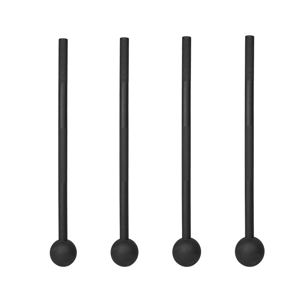 VirtuFit Macebell Set - Zwart - 4, 6, 8, 10 kg - Aanzicht