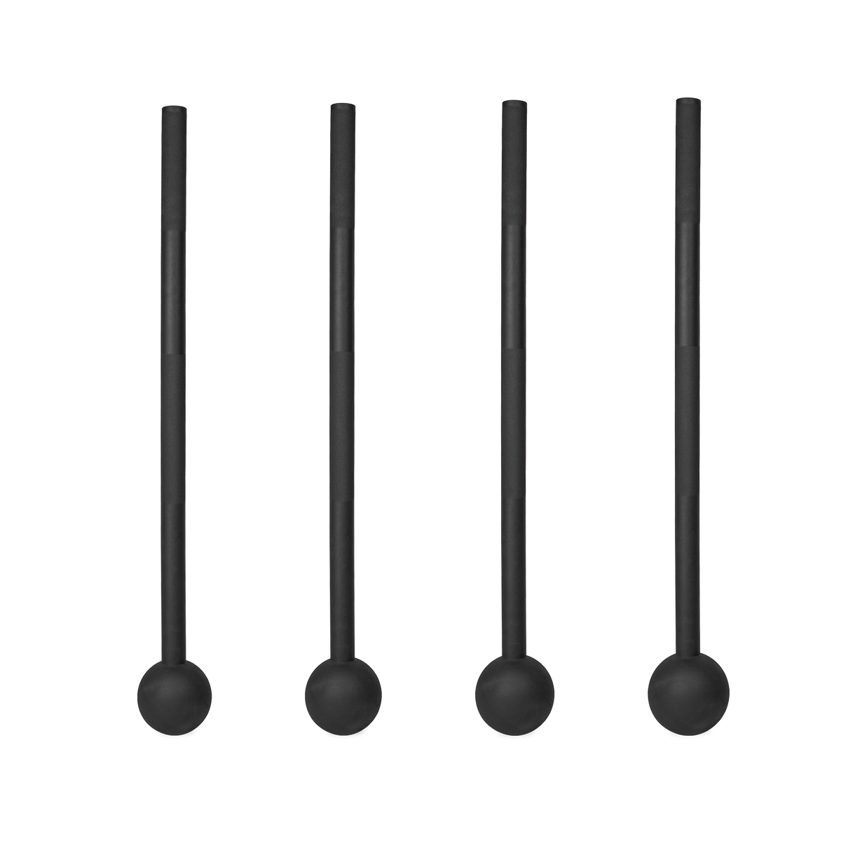VirtuFit Macebell Set - Zwart - 4, 6, 8, 10 kg - Aanzicht