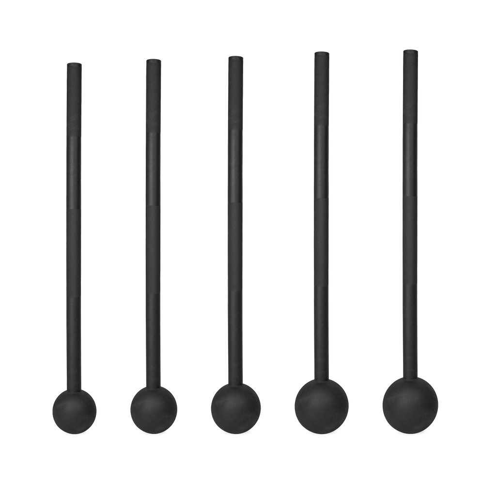 VirtuFit Macebell Set - Zwart - 4, 6, 8, 10, 12 kg - Aanzicht