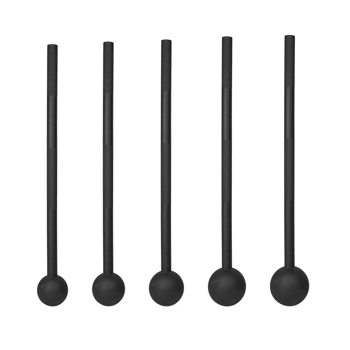 VirtuFit Macebell Set - Zwart - 4, 6, 8, 10, 12 kg - Aanzicht