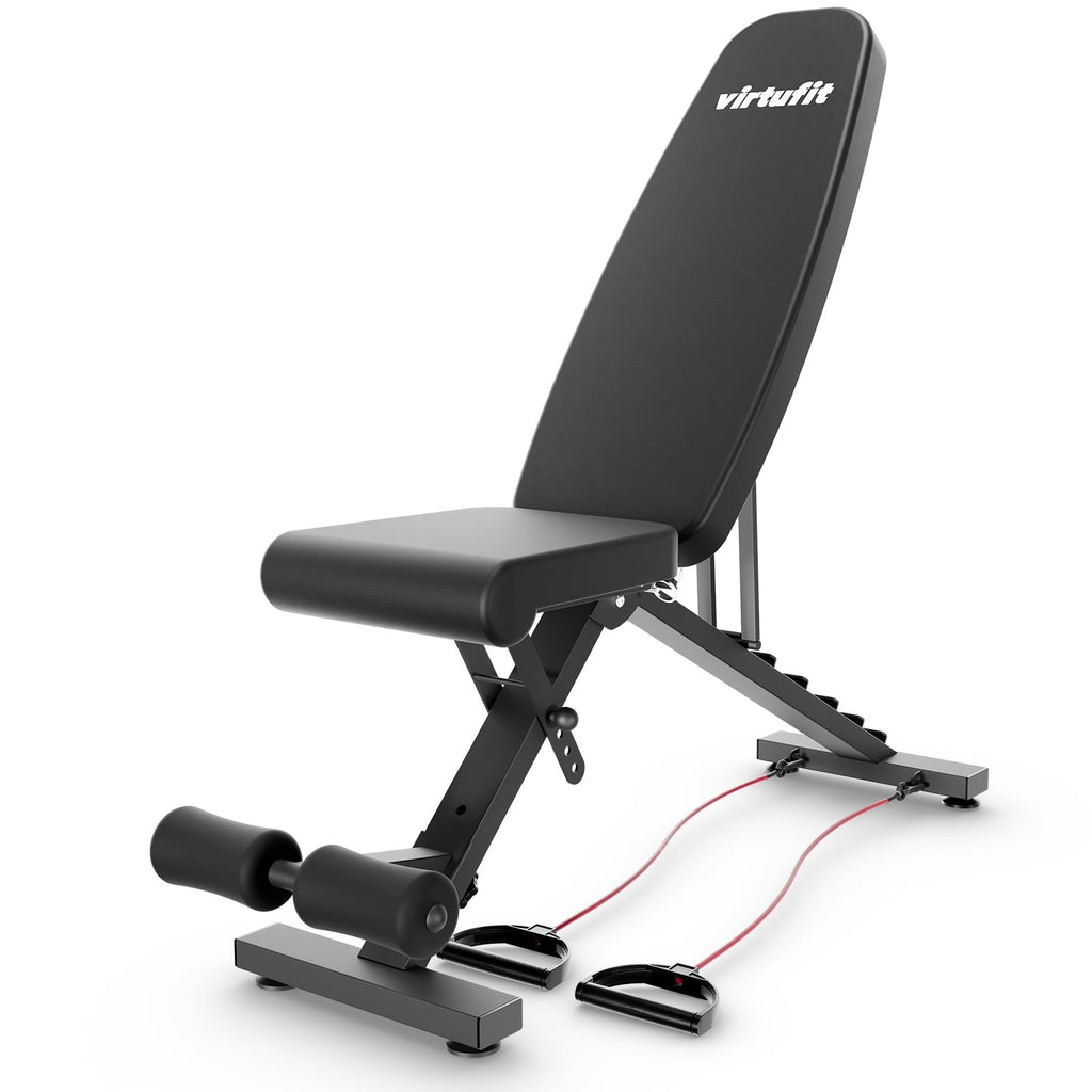 VirtuFit Opvouwbare Verstelbare Fitnessbank FB100 - Aanzicht