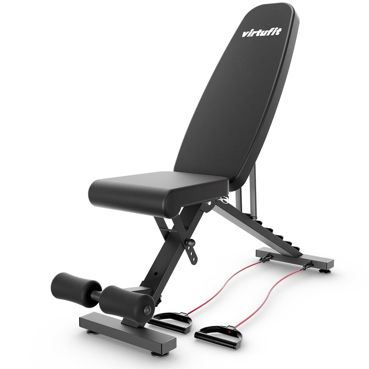 VirtuFit Opvouwbare Verstelbare Fitnessbank FB100 - Aanzicht