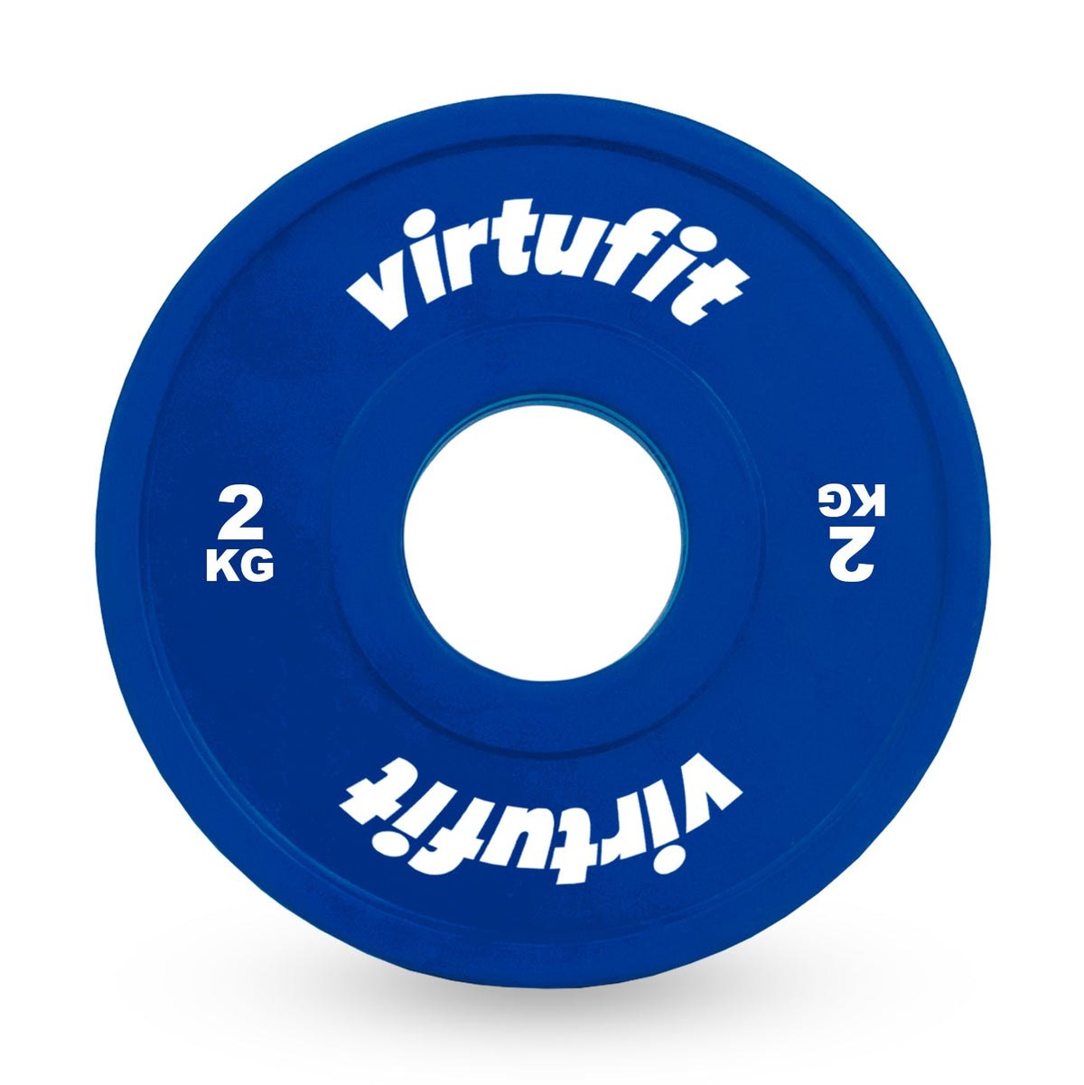 VirtuFit Olympische Fractional Plate - Halterschijf - Bumper Plate -  2 kg - Aanzicht