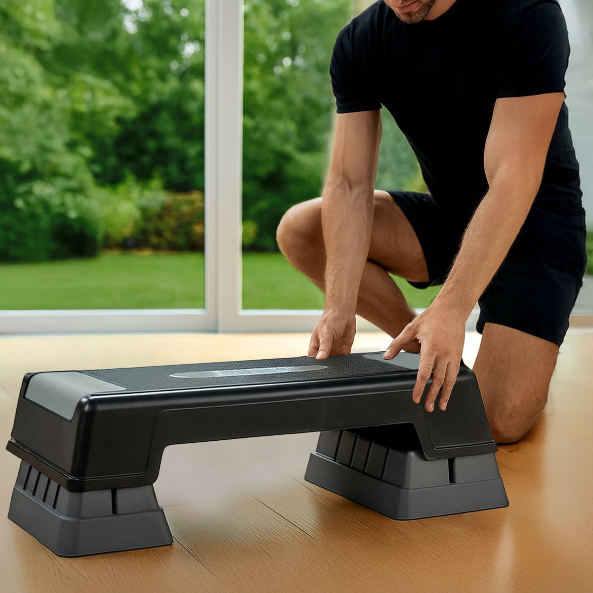 VirtuFit Verstelbare Aerobic Fitness Step/Stepper - Aanzicht
