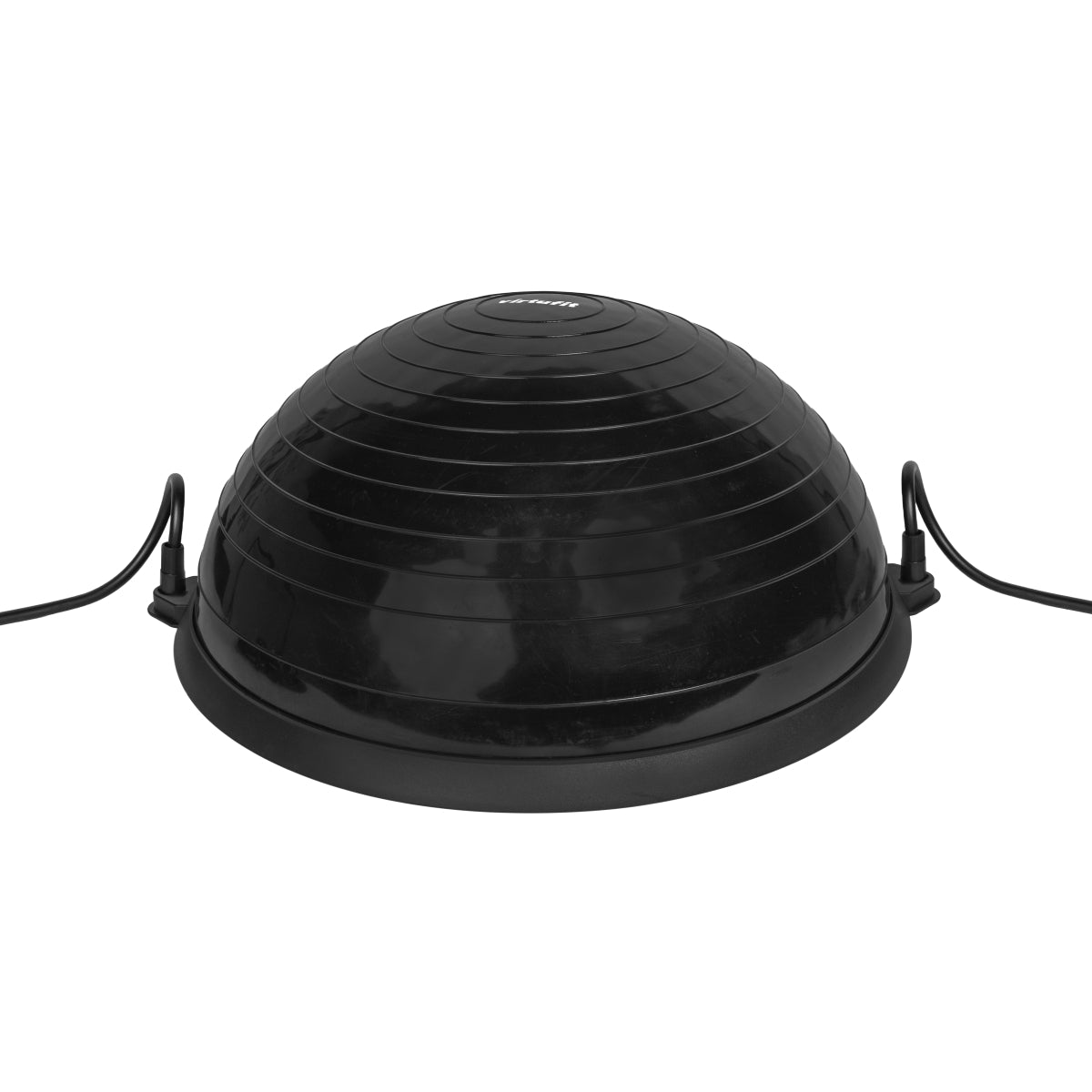 VirtuFit Balanstrainer Pro - Balansbal -  met Fitness Elastieken en Pomp - Zwart - Aanzicht