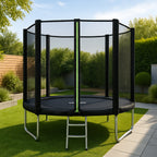 VirtuFit Trampoline met Veiligheidsnet - Zwart - 251 cm - Tweedekans - Aanzicht