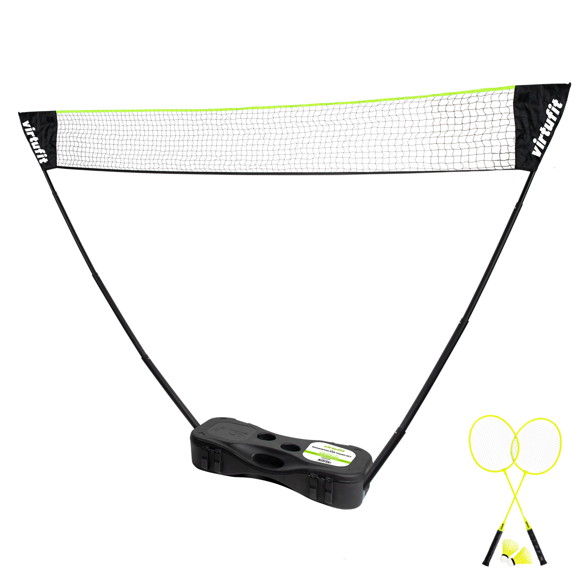 VirtuFit 2-in-1 tragbares Badminton- und Tennisset - inklusive Koffer und Schläger - Zweite Chance